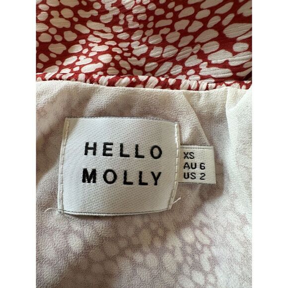 Hello Molly Crazy Passionate Midi Dress Red Size 2 (XS) - Picture 8 of 8